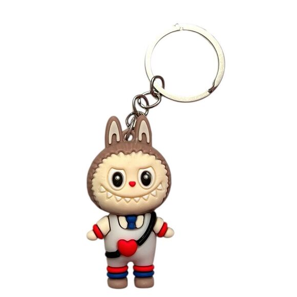 Cute Brown Labubu Heart Keychain FLASH SALE - Picture 1 of 2